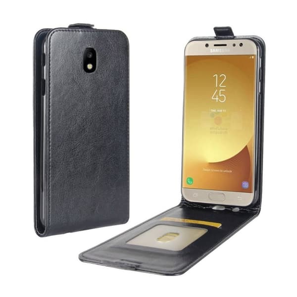 Samsung Galaxy J5 (2017) Enfärgat flipfodral - Svart