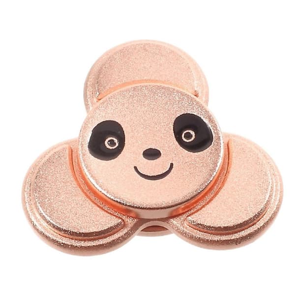 Fidget Hand Spinner med pandamotiv - Rødguld