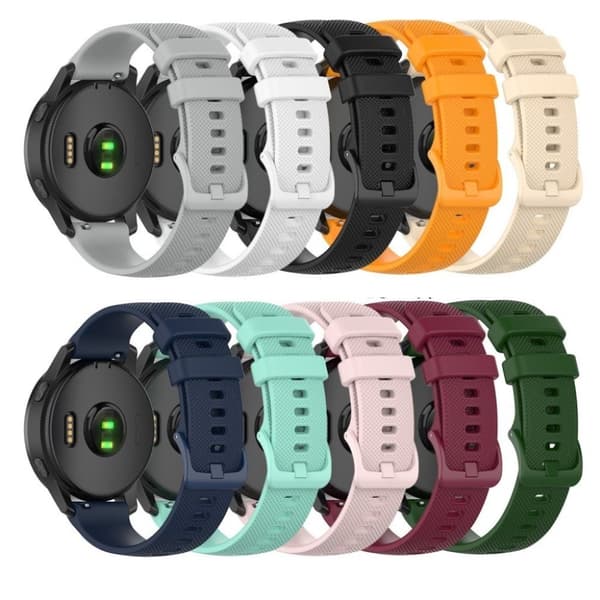 Garmin Venu 2 / Vivoactive 4 simple solid color watch band - Army Green