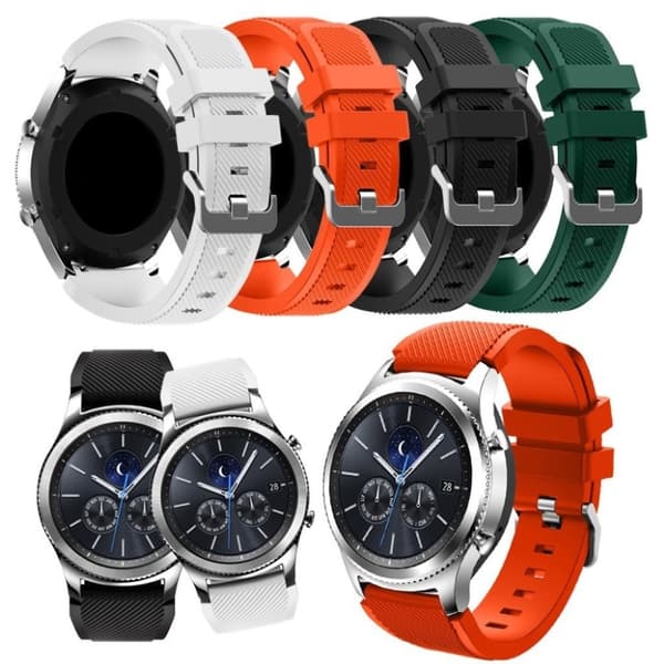 Samsung Gear S3 trendig silikon klockarmband - Svart