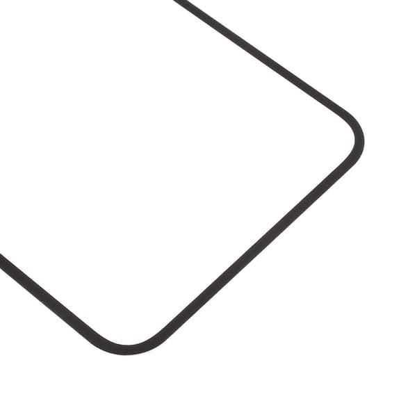 iPhone X Extra glas med färgad kant - Svart
