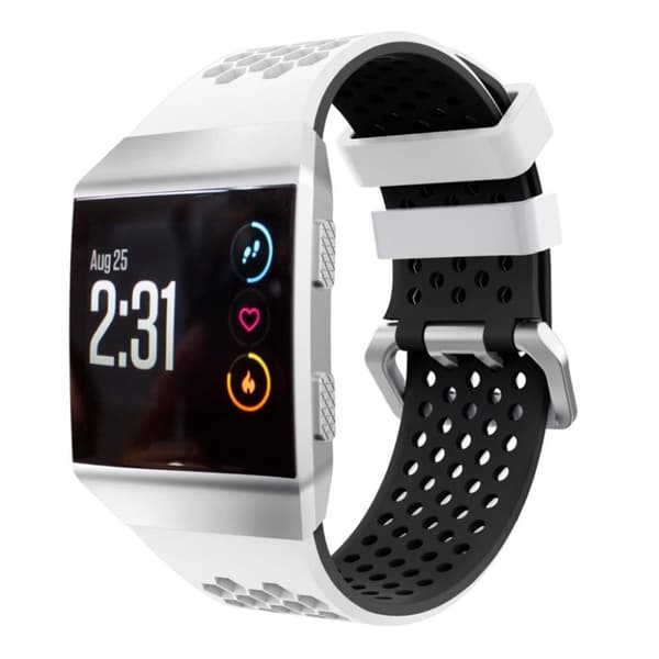 Fitbit Ionic Klockband med hålig design - Vit svart