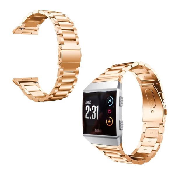 Fitbit Ionic Urrem i rustfri stål - Rosa guld