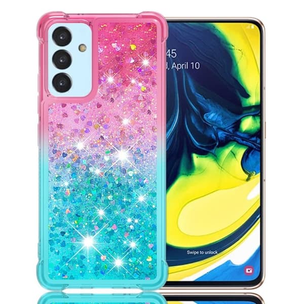 Princess Samsung Galaxy A82 5G kotelot - Pinkki / Taivaansininen