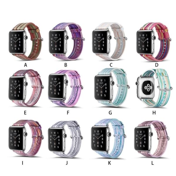 Apple Watch 42mm Klockband i äkta läder - Vit