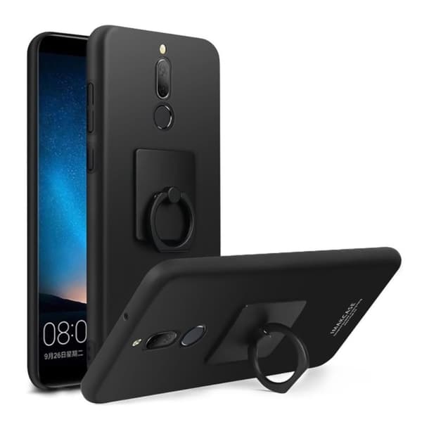 IMAK Huawei Mate 10 Lite Skal med en ring hållare - Metall svart