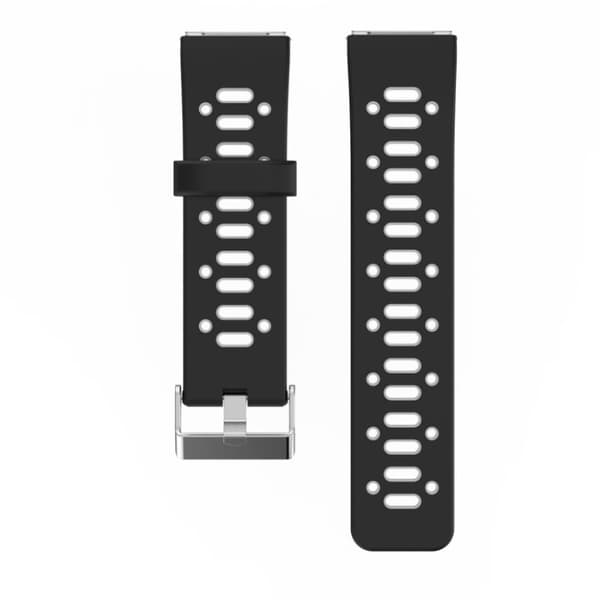 Fitbit Blaze Andningsbart silikon klockband - Svart grå