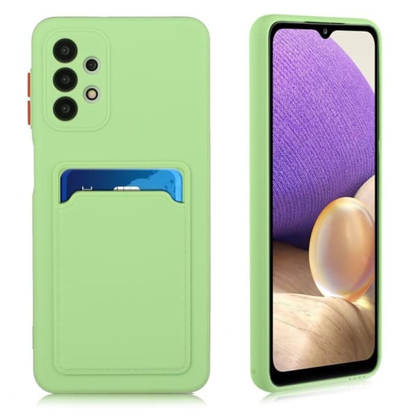 Samsung Galaxy A72 5G skal med korthållare - Grön