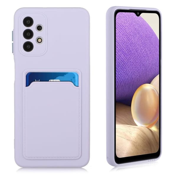 Samsung Galaxy A72 5G skal med korthållare - Lila