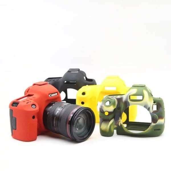 Canon EOS 6D,5DS,5DRS Modernt silikon skydd - Röd
