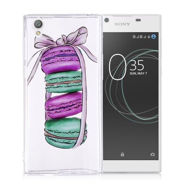 Sony Xperia L1 silikone cover med motiv - Macarons
