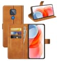 Miniatyrbild 2 av 2: Hållbart konstläder Motorola Moto G Play (2021) fodral med plånbok - Gul