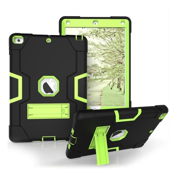 iPad (2017) Snyggt hybrid skal - Grönt, svart