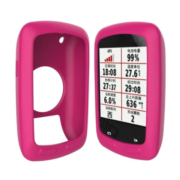 Garmin Edge 800/810 Enfärgat silikon skydds skal - Ljus rosa