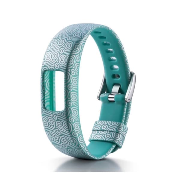 Garmin VivoFit 4 aktivitetsarmband mjuk mönstrad silikon reglerbar 210mm - Cyan moln mönster