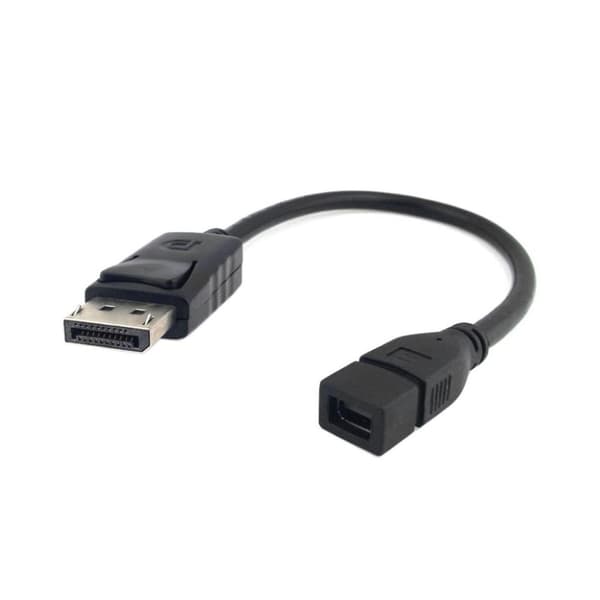 Universaali CY DP-048 Näyttöportti uros Mini naaras sovitin - Musta