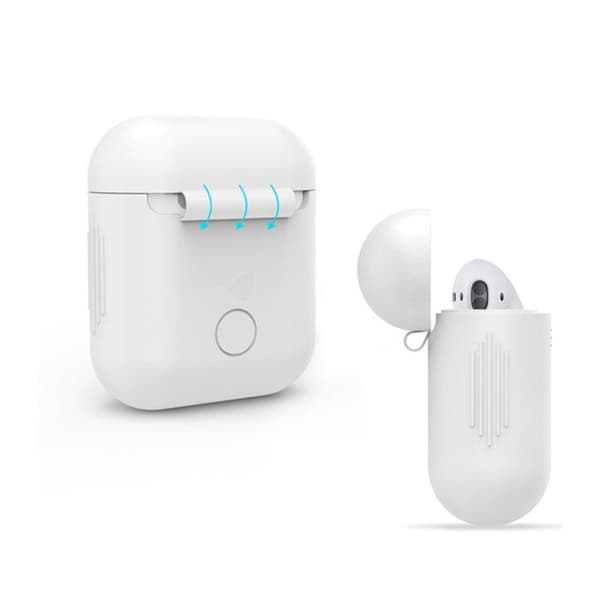 LANKILIN Airpods Enfärgat silikon skydd - Vit