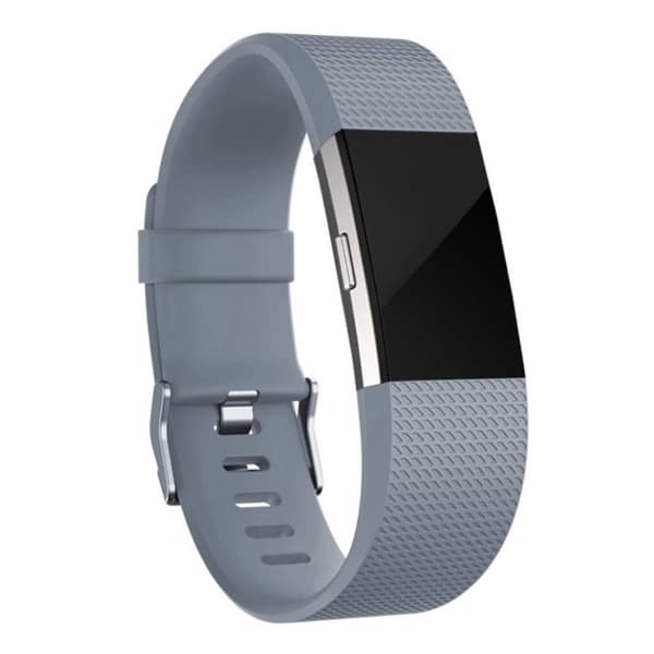 Fitbit Charge 2 silikone sportsurrem med tekstur - Grå