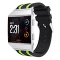 Miniatyrbild 1 av 2: Fitbit Ionic Silikon klockband med stripes - Svart grön