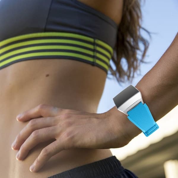 Fitbit Ionic rem med Twill tekstur - Baby blå