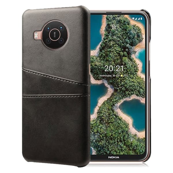 Lederen portemonnee hoesje met moderne vormgeving voor Nokia X10 / Nokia X20 - Rood Lederen portemonnee hoesje met moderne vormgeving voor Nokia X10 / Nokia X20 - Rood
