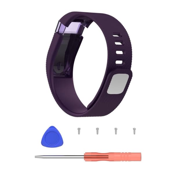fitbit charge blød fleksibel silikone urrem - Mørkelilla