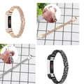 Miniatyrbillede 2 af 2: Fitbit Alta armbånd i funklende diamantlegering - Sort