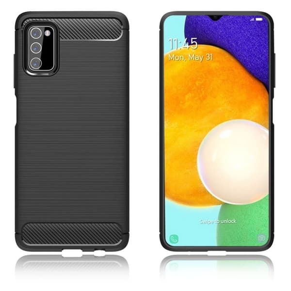 Carbon Flex Samsung Galaxy A03s skal - Svart
