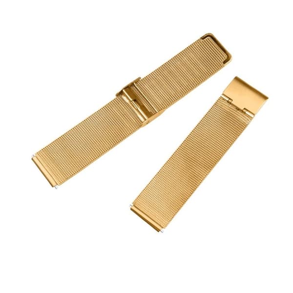 Fitbit Versa erstatnings urrem i stainless stål med milanetisk mønster - Guld