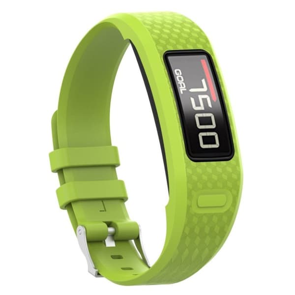 Garmin Vivofit 2 klockarmband silikon 316L rostfri stål storlek L - Grön