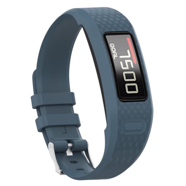 Garmin Vivofit 2 klockarmband silikon 316L rostfri stål storlek L - Mörkblå