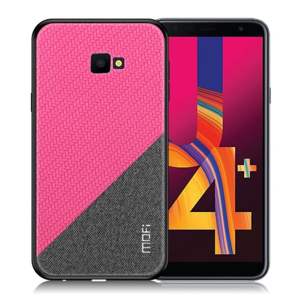MOFI Samsung Galaxy J4 Plus (2018) honor series hybridfodral i läder - Ros