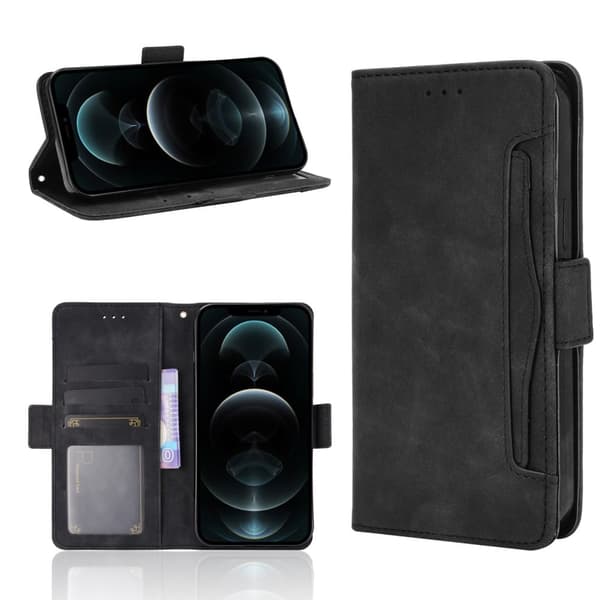 Modernt iPhone 13 Mini fodral med plånbok - Svart