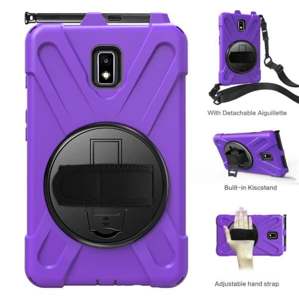 Samsung Galaxy Tab Active 2 X-Shape kombinationsfodral - Lila