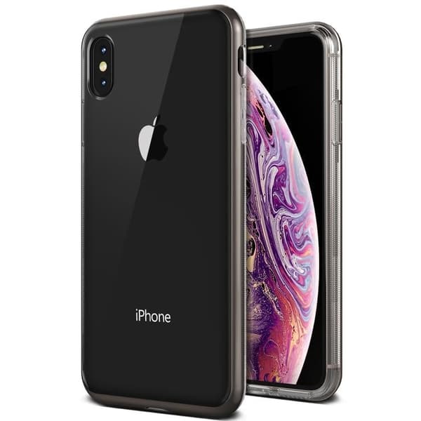VRS Design iPhone XS Max Crystal Bumper - Metall Svart