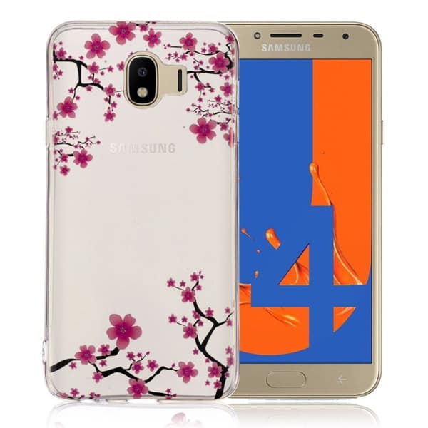 Samsung Galaxy J4 (2018) slimskal med motiv - Plommonblomma
