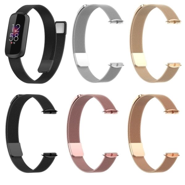 Fitbit Luxe milanese klockarmband i rostfritt stål - Svart