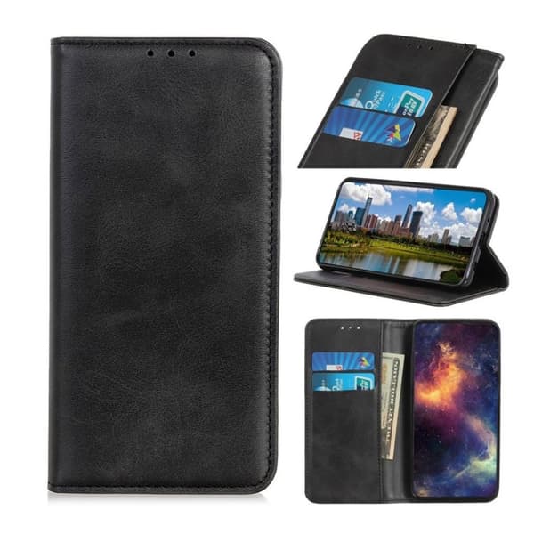 Samsung Galaxy S10 Plus split læderetui - Sort