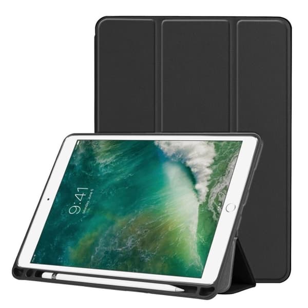 iPad Air  (2019) tri-fold nahkainen  suojakotelo  - Musta
