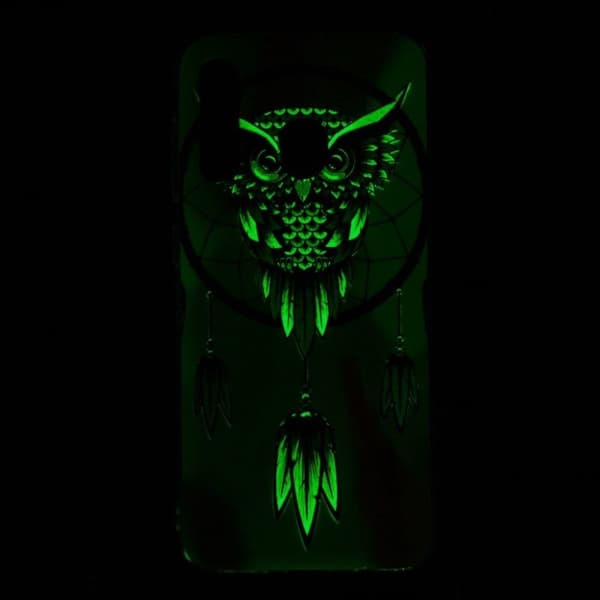 Samsung Galaxy A50 Nattlysande mönster fodral - Uggla Drömfångare