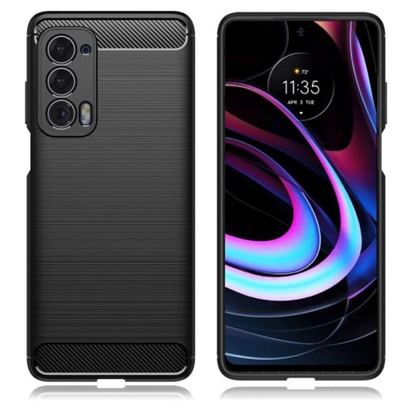 Carbon Flex Motorola Edge (2021) skal - Svart