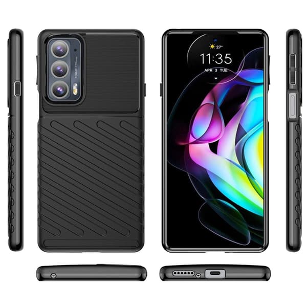 Thunder Motorola Edge 20 Etui - Sort