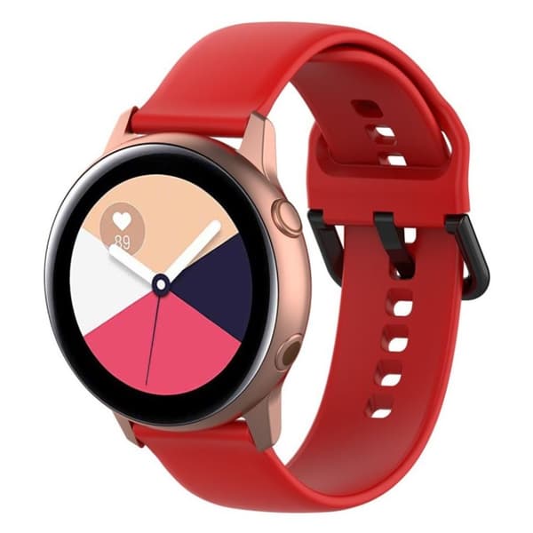 Samsung Galaxy Watch Active klockarmband i silikon - Röd