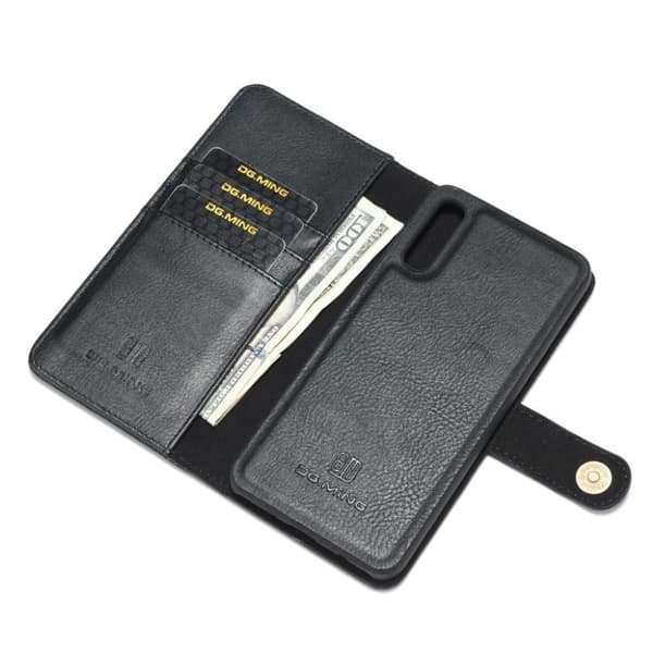 DG.MING Samsung Galaxy A50 2-in-1 Wallet etui - Sort