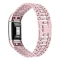 Miniatyrbillede 1 af 2: Fitbit Charge 2 Rhinsten Slik rustfrit stål Urrem - Lyserød