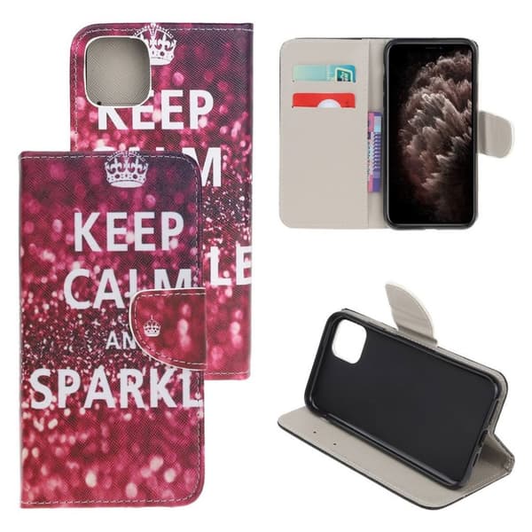 Wonderland iPhone 11 Pro kotelot -  Quote Keep Calm and Sparkle