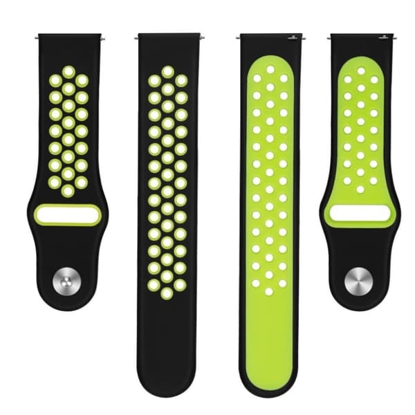 Universal two-tone design watch strap - Black / Yellow