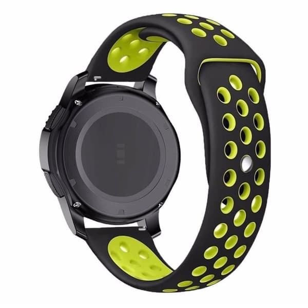 Universal two-tone design watch strap - Black / Yellow
