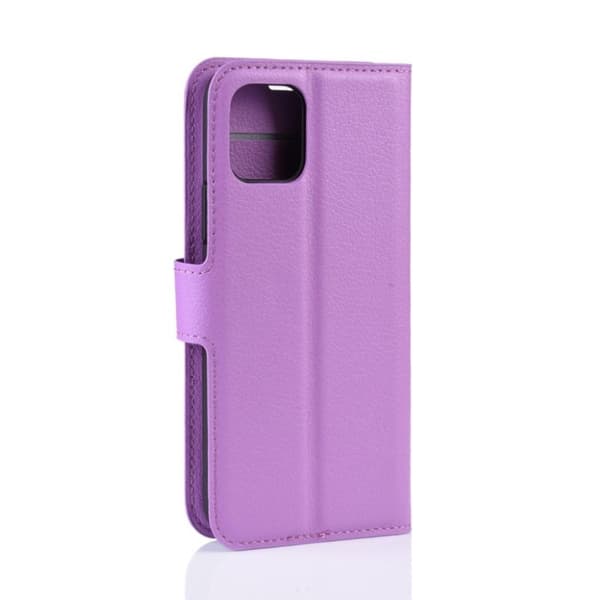 Alpha iPhone 11 Pro læder flip etui - Lilla