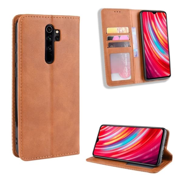 Bofink Vintage läder Xiaomi Redmi Note 8 Pro fodral - Brun